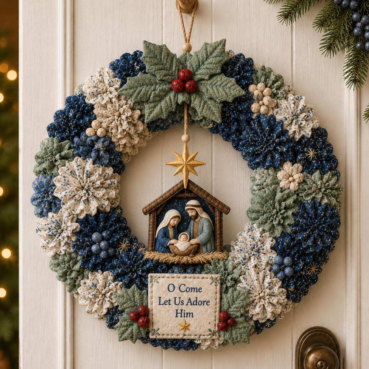 đ„49% Off Last Day -đ 3D Fabric Poke Wreath DIY Kit