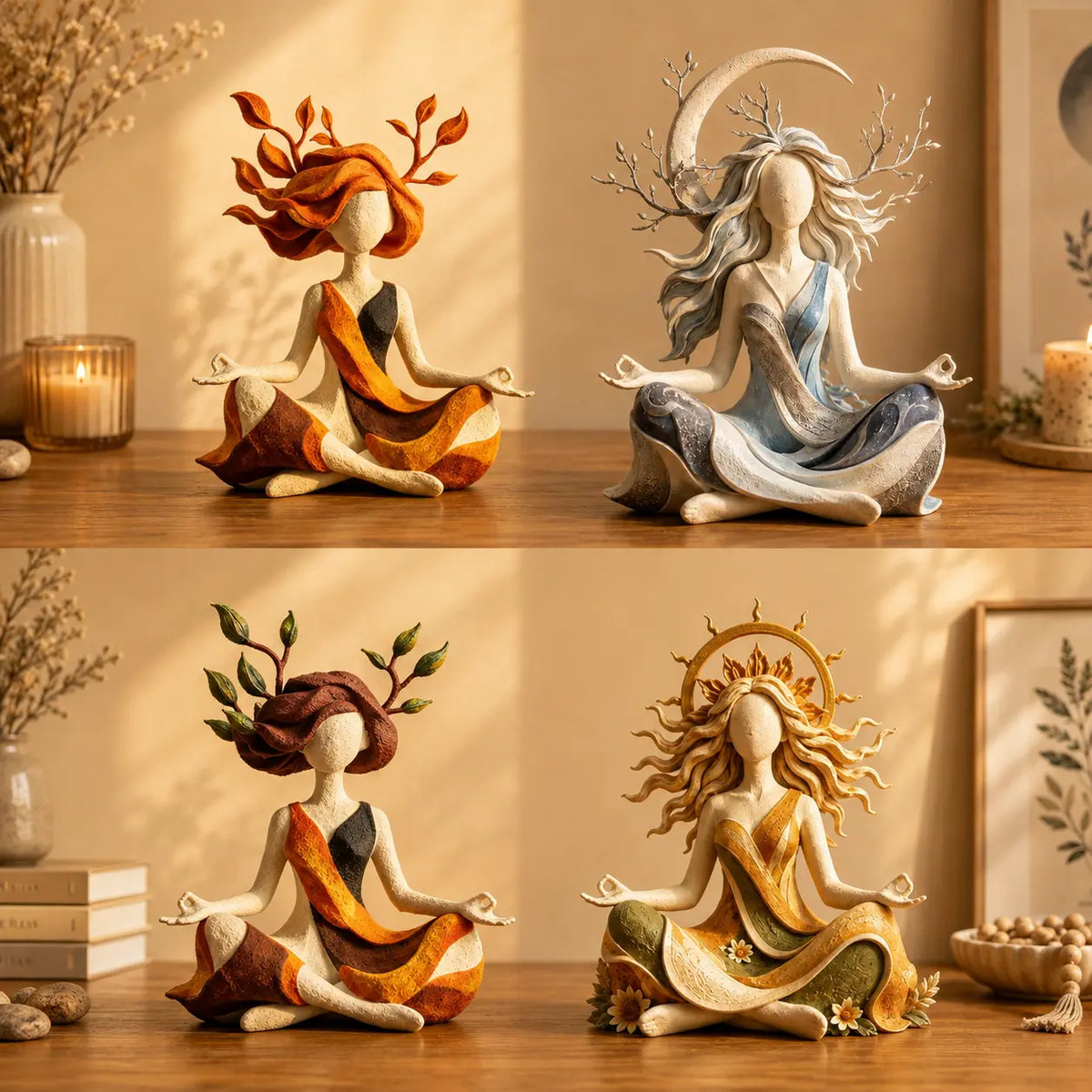 đ Inner Harmony Goddess Sculptural Figurine â Calming Home Decor & Meaningful Gift