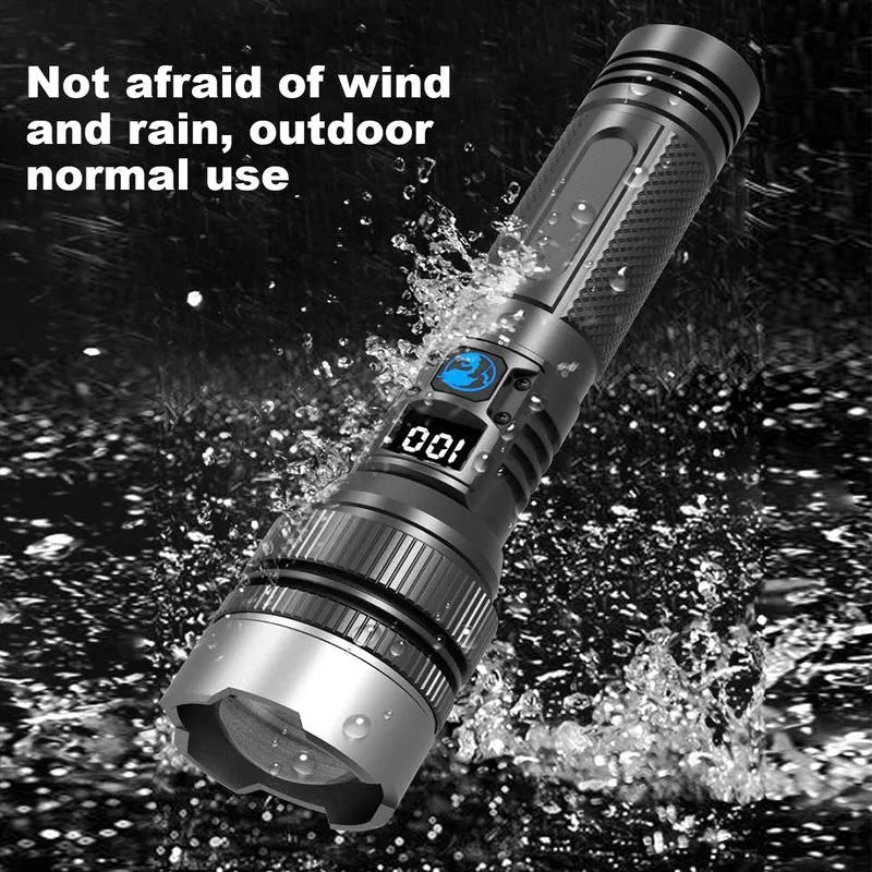 đŠ High-Power Flashlight â Super Bright Rechargeable LED Torch for Camping, Hiking, Emergency & Home Use, Long Battery Life, Zoomable Beam