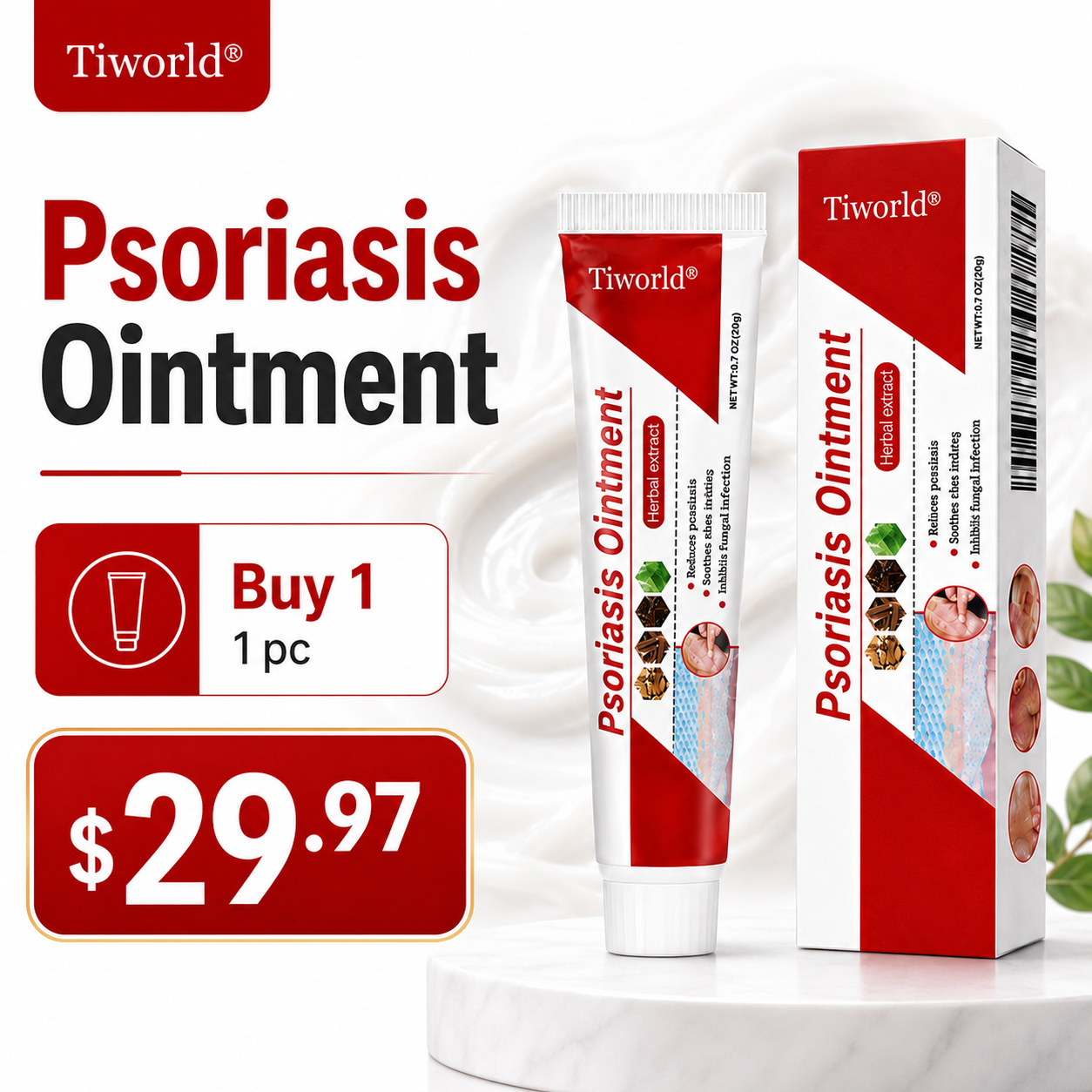 Tiworld® Botanical Skin Relief Ointment for Dry, Itchy & Flaky Skin