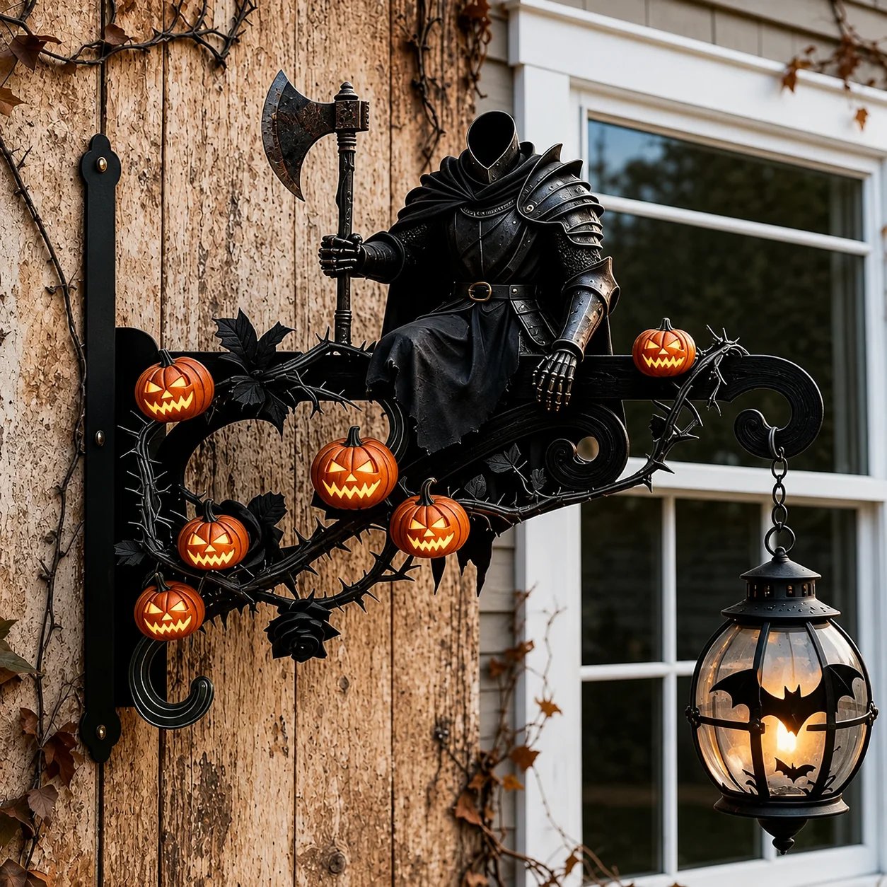 🔥HOT SALE🔥Halloween Decorative Wall Hook - Spooky Outdoor Metal Hanger For Porch & Garden Decor