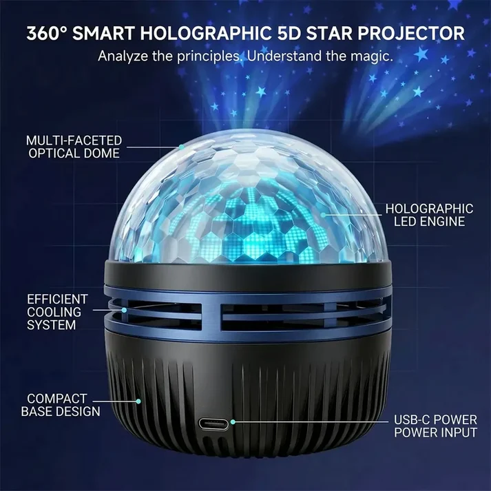 🌌 SEAGRIL® Smart 5D Galaxy Projector | Turn Your Room Into A Dreamy Universe