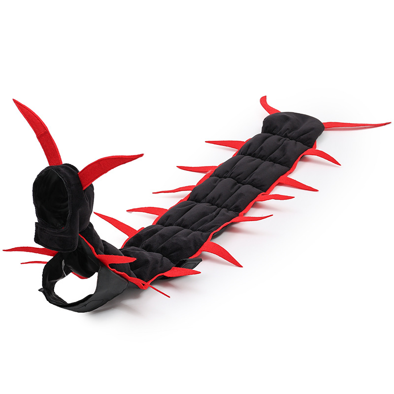 😼🕷Halloween Cat Centipede Costume, Funny Pet Role Play Outfit with Adjustable Shoulder Straps