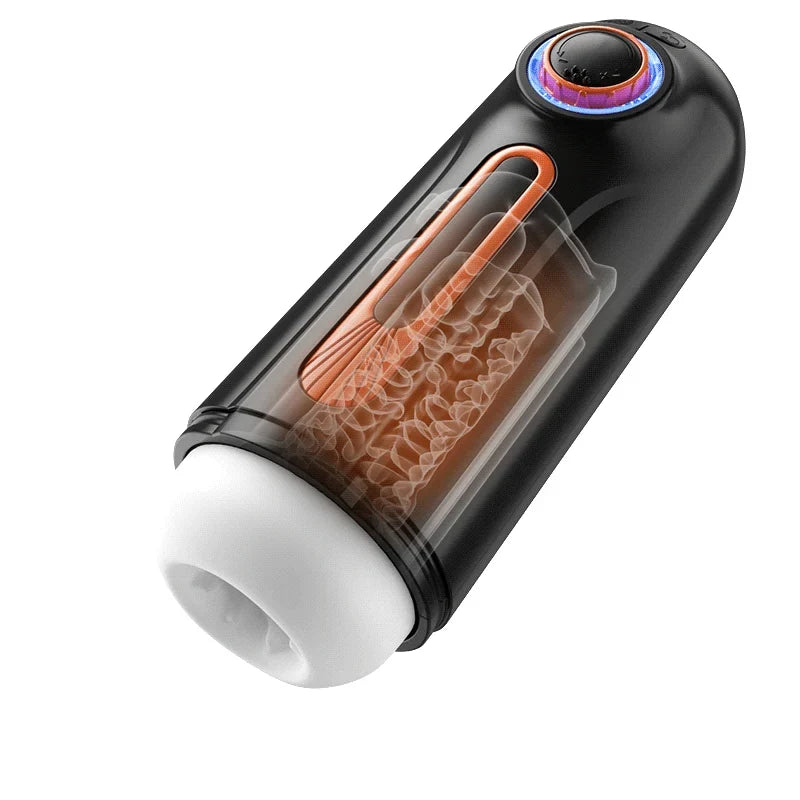 💥LAST DAY 60% OFF:[Confidential delivery]10 Thrusting 10 Vibrating 3 Sucking Heating Male Masturbator