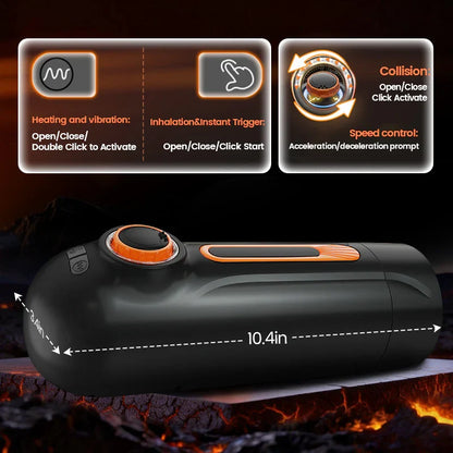 💥LAST DAY 60% OFF:[Confidential delivery]10 Thrusting 10 Vibrating 3 Sucking Heating Male Masturbator