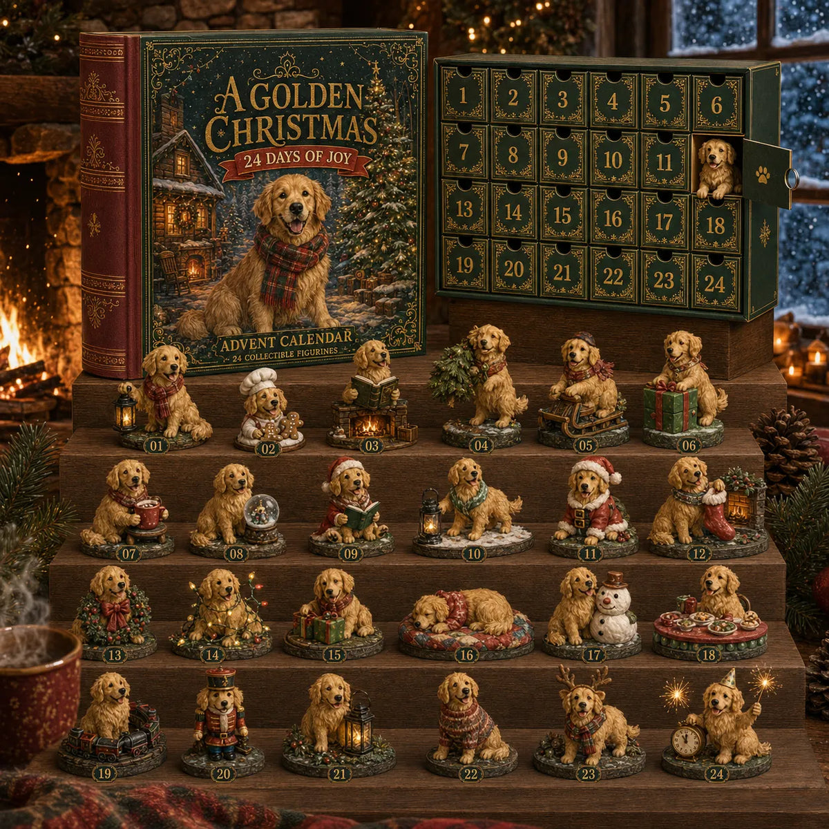 ⏰Limited Stock 49% OFF🔥🎄CHRISTMAS KICKOFF 40% OFF – 2026 Advent Calendar Blind Box Collection | Christmas Gifts for Parisian Poodle, Moonlit Shiba, Golden Noël & Royal Corgi Lovers