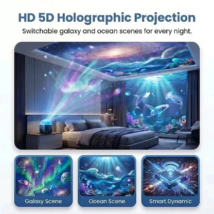 🌌 SEAGRIL® Smart 5D Galaxy Projector | Turn Your Room Into A Dreamy Universe