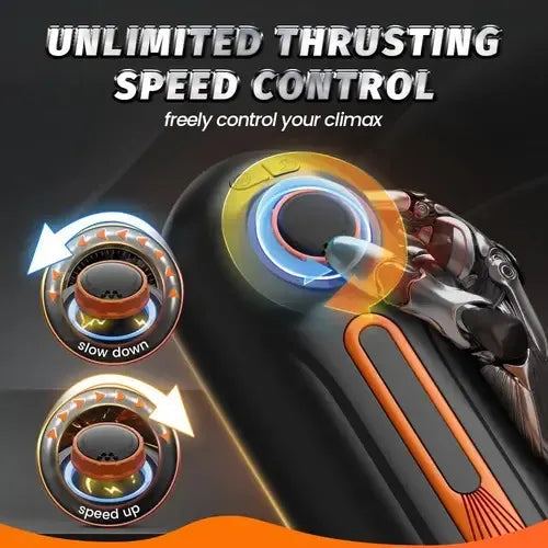 💥LAST DAY 60% OFF:[Confidential delivery]10 Thrusting 10 Vibrating 3 Sucking Heating Male Masturbator