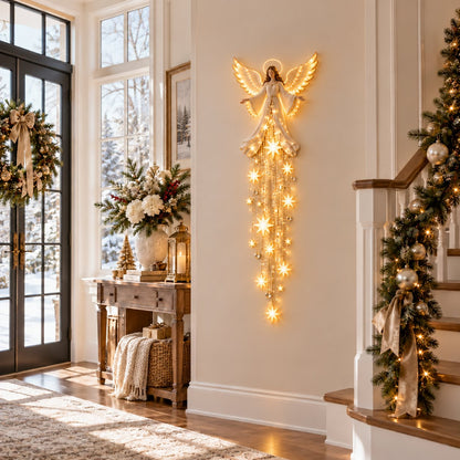 ✨Last Day 50% OFF✨ Angel Blessing Starfall Wall LightTM – Heavenly Christmas Wall Decor(84*20cm)