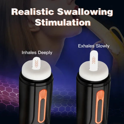 💥LAST DAY 60% OFF:[Confidential delivery]10 Thrusting 10 Vibrating 3 Sucking Heating Male Masturbator