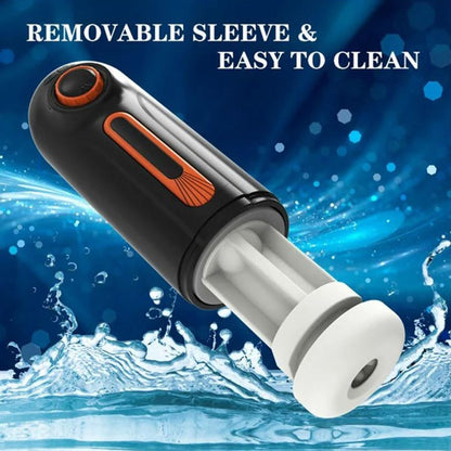 💥LAST DAY 60% OFF:[Confidential delivery]10 Thrusting 10 Vibrating 3 Sucking Heating Male Masturbator