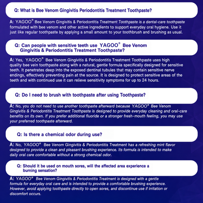 Yagoo® VioCore Bee Venom Gingivitis & Periodontitis Treatment Toothpaste