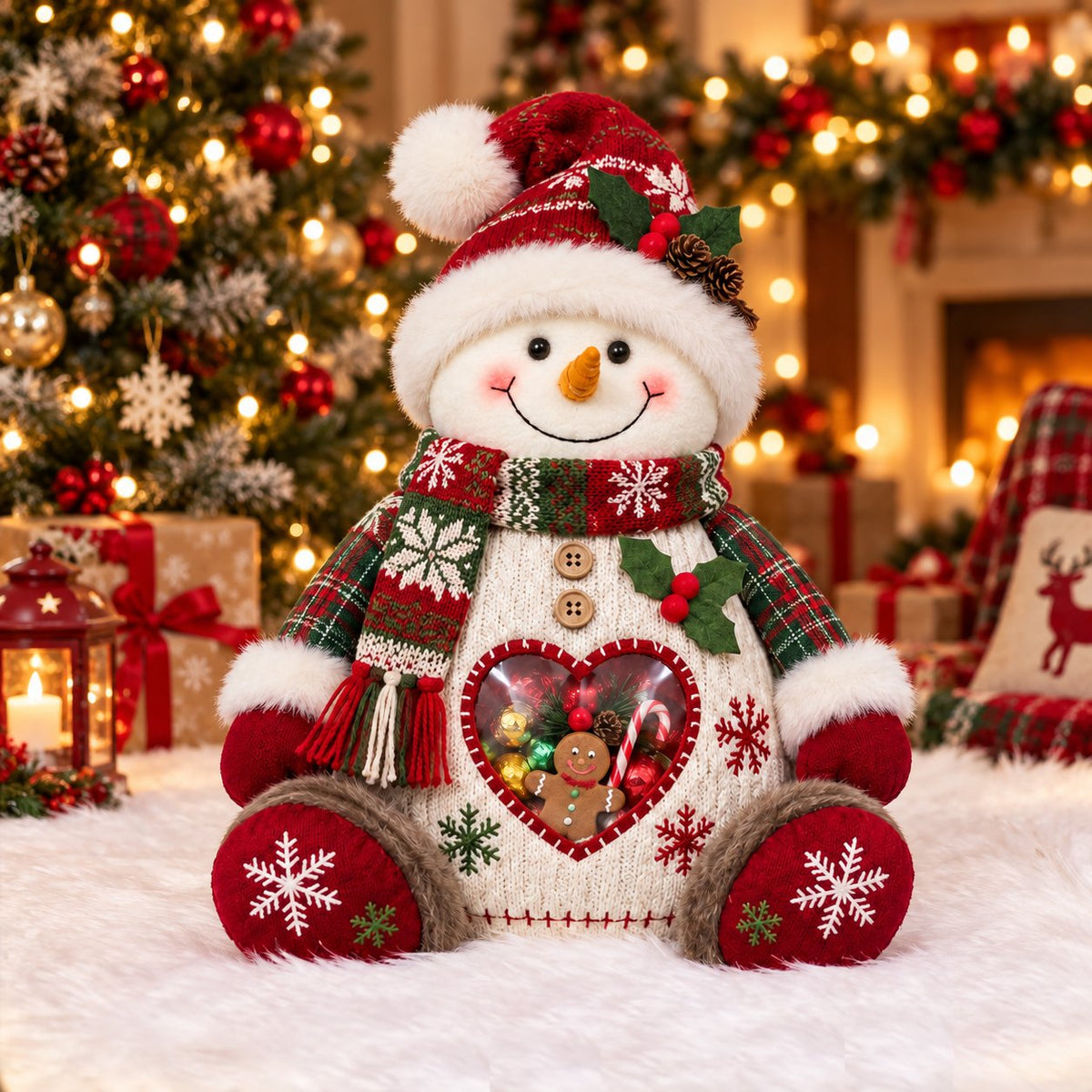🎅Refillable Christmas Figure Treat Holder