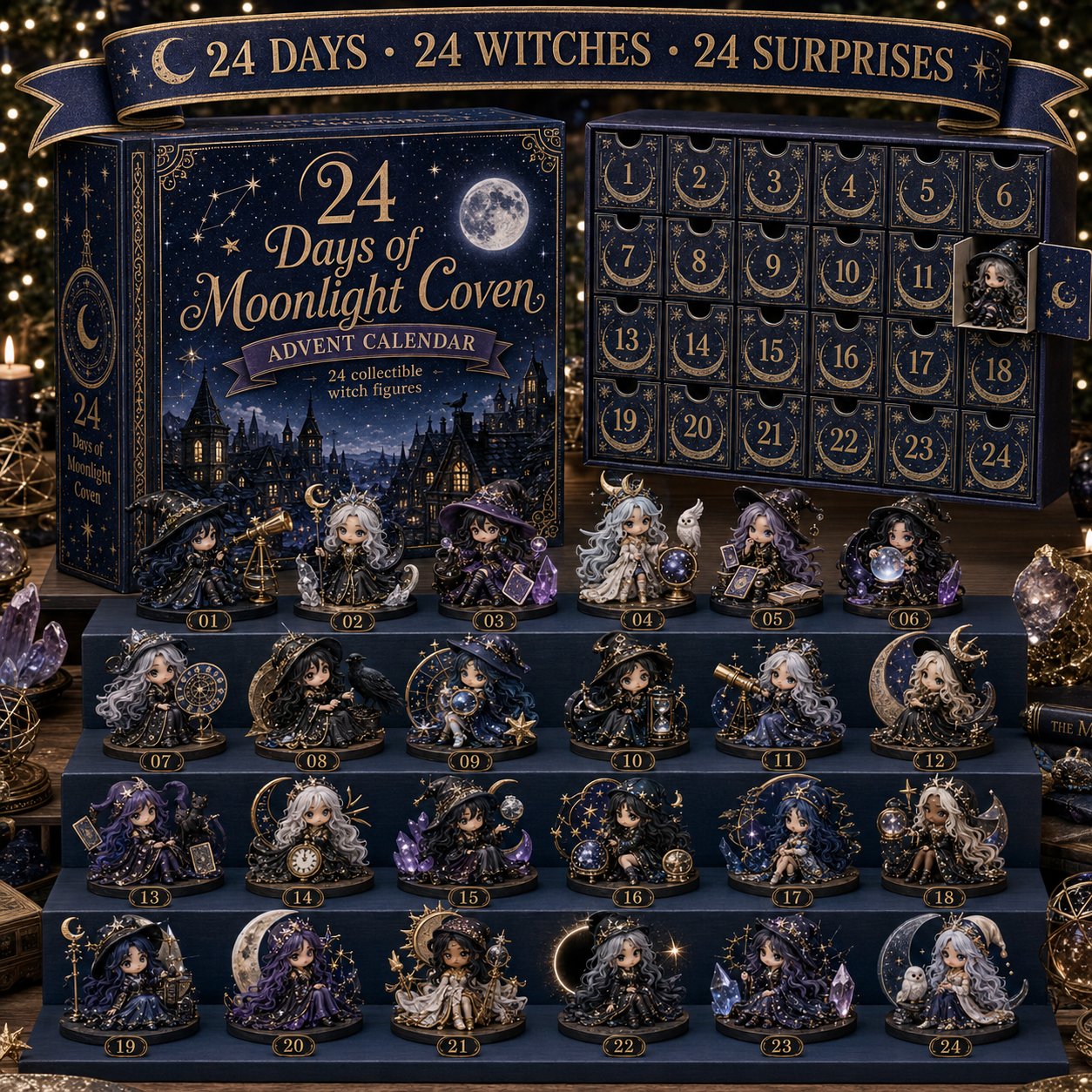 2026 Witch Advent Calendar - 24 Collectible Coven Figures