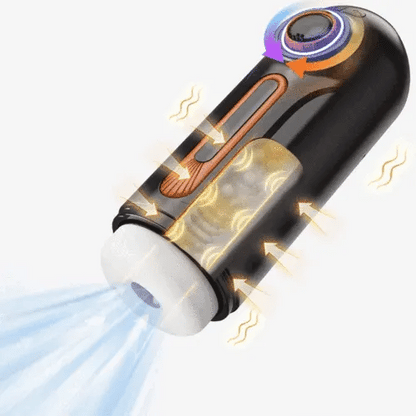 💥LAST DAY 60% OFF:[Confidential delivery]10 Thrusting 10 Vibrating 3 Sucking Heating Male Masturbator