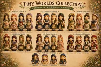🎁Last Day:49% OFF🧵 Tiny Worlds Collection – Patchwork DIY Kit Series