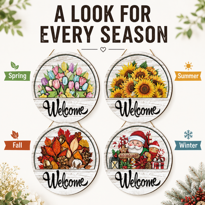 🔥LIMITED-TIME 50% OFF — 16 Pcs Interchangeable Welcome Sign for Front Door