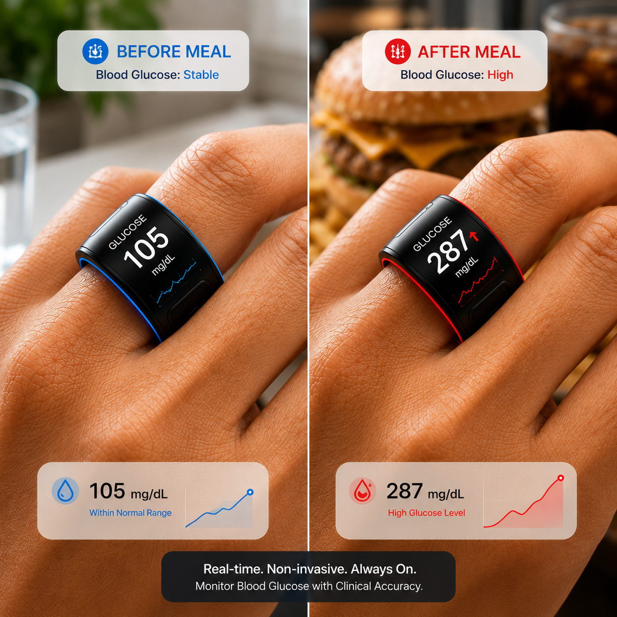 🎉 80% OFF Launch Offer🔥G1 Non-Invasive Smart Ring