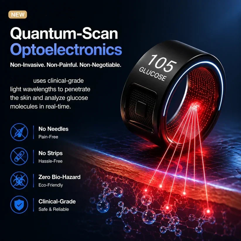 🎉 80% OFF Launch Offer🔥G1 Non-Invasive Smart Ring