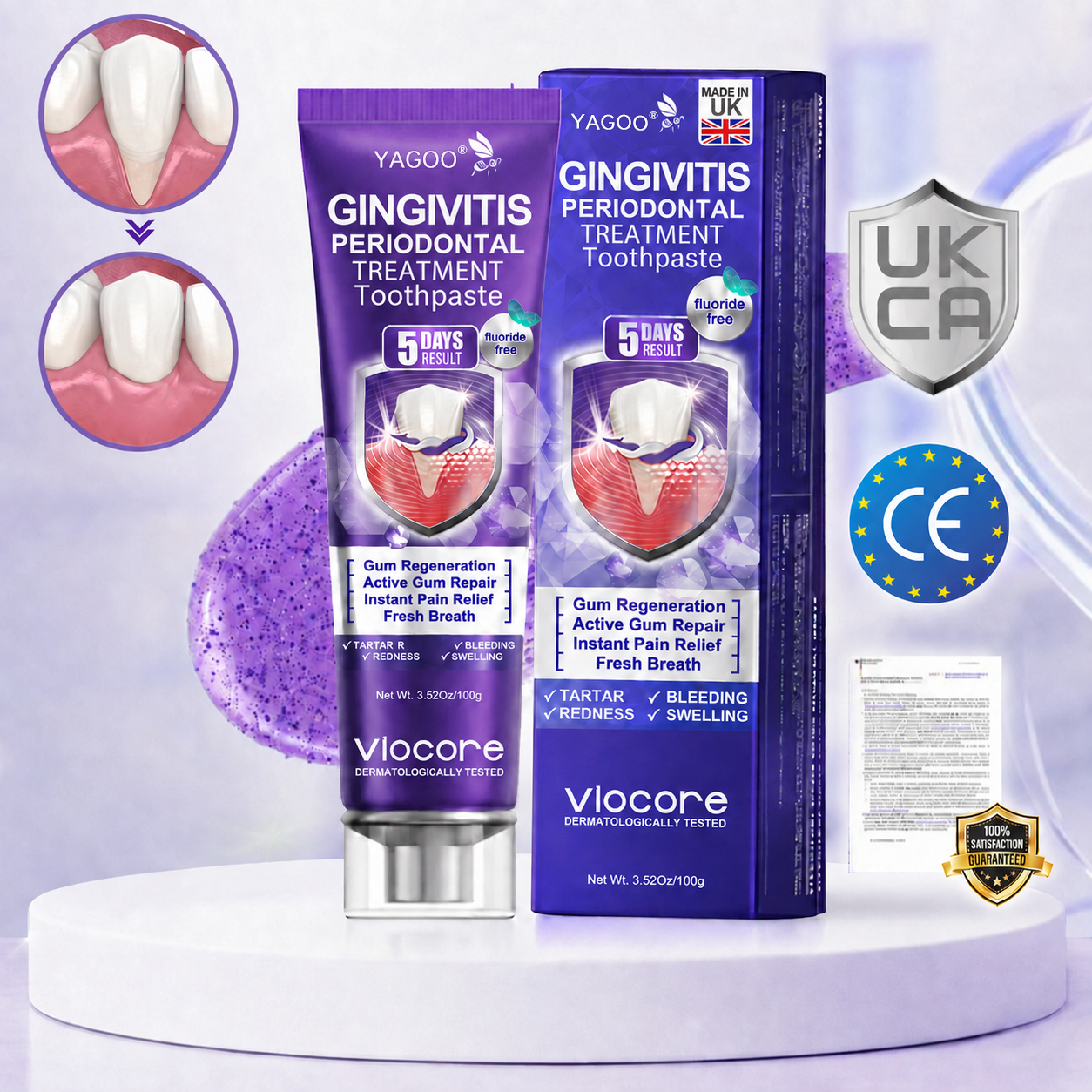 Yagoo® VioCore Bee Venom Gingivitis & Periodontitis Treatment Toothpaste