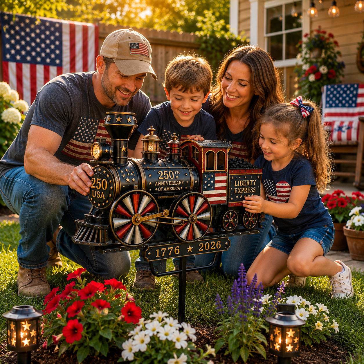 🔥Limited time 55% OFF🔥🚂USA 250 “Liberty Express” Train Garden Wind Spinner -✈️ (Free Delivery Fee)