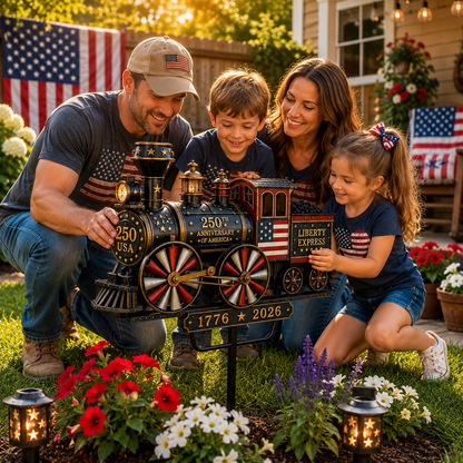 🔥Limited time 55% OFF🔥🚂USA 250 “Liberty Express” Train Garden Wind Spinner -✈️ (Free Delivery Fee)