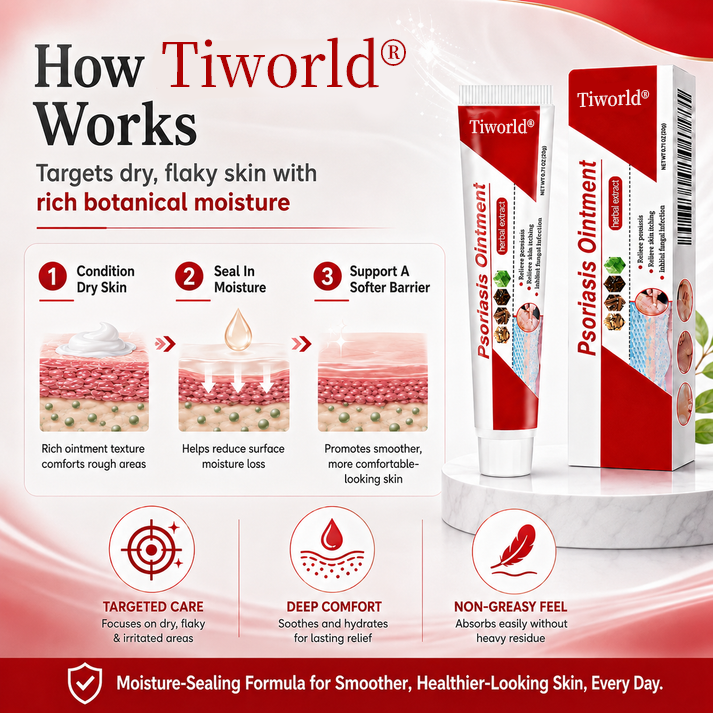 Tiworld® Botanical Skin Relief Ointment for Dry, Itchy & Flaky Skin
