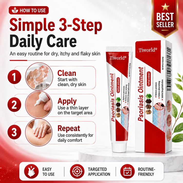 Tiworld® Botanical Skin Relief Ointment for Dry, Itchy & Flaky Skin