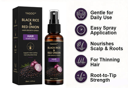 🔥Yagoo™ Black Rice & Red Onion Hair Growth Spray