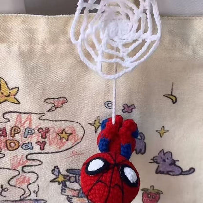 🕷🕸Handmade Crochet Superhero Car Hanging Ornament