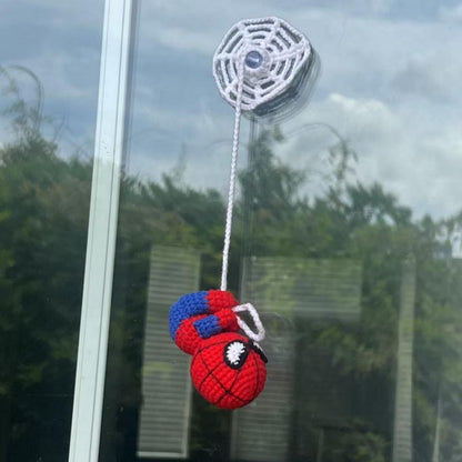 🕷🕸Handmade Crochet Superhero Car Hanging Ornament