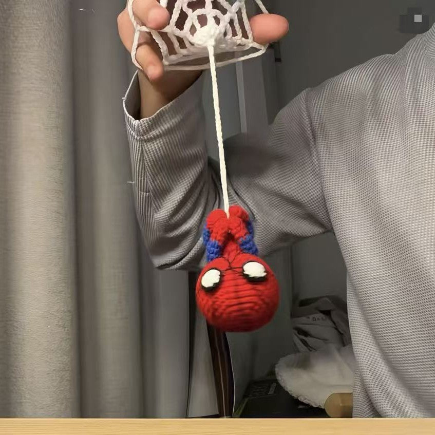 🕷🕸Handmade Crochet Superhero Car Hanging Ornament