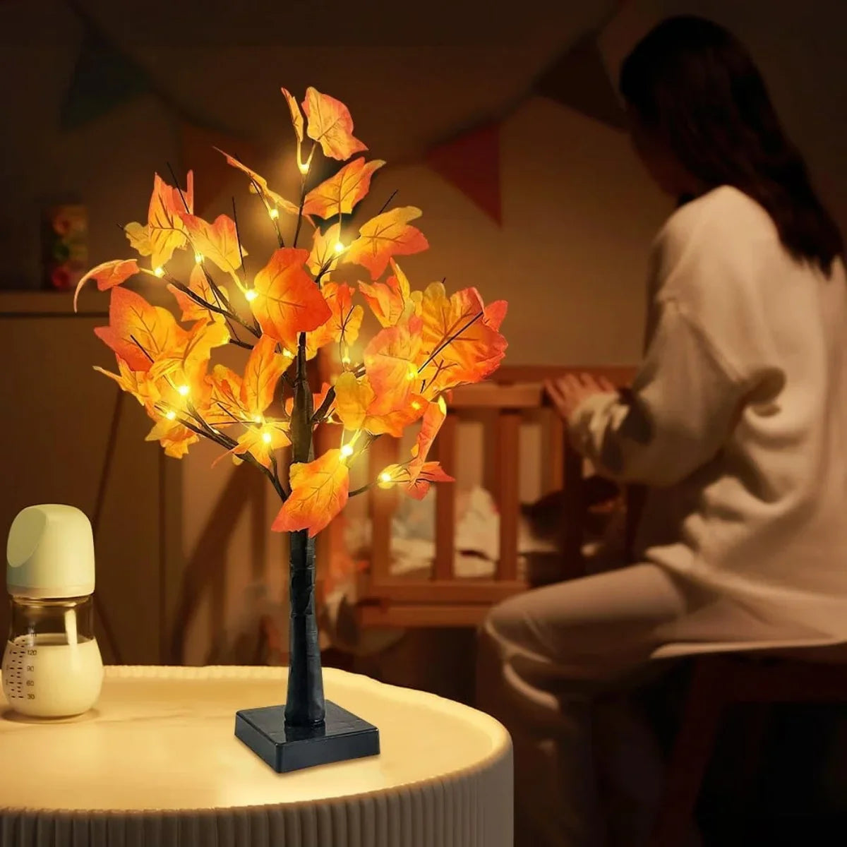 24 LED Black Birch Tree Lamp