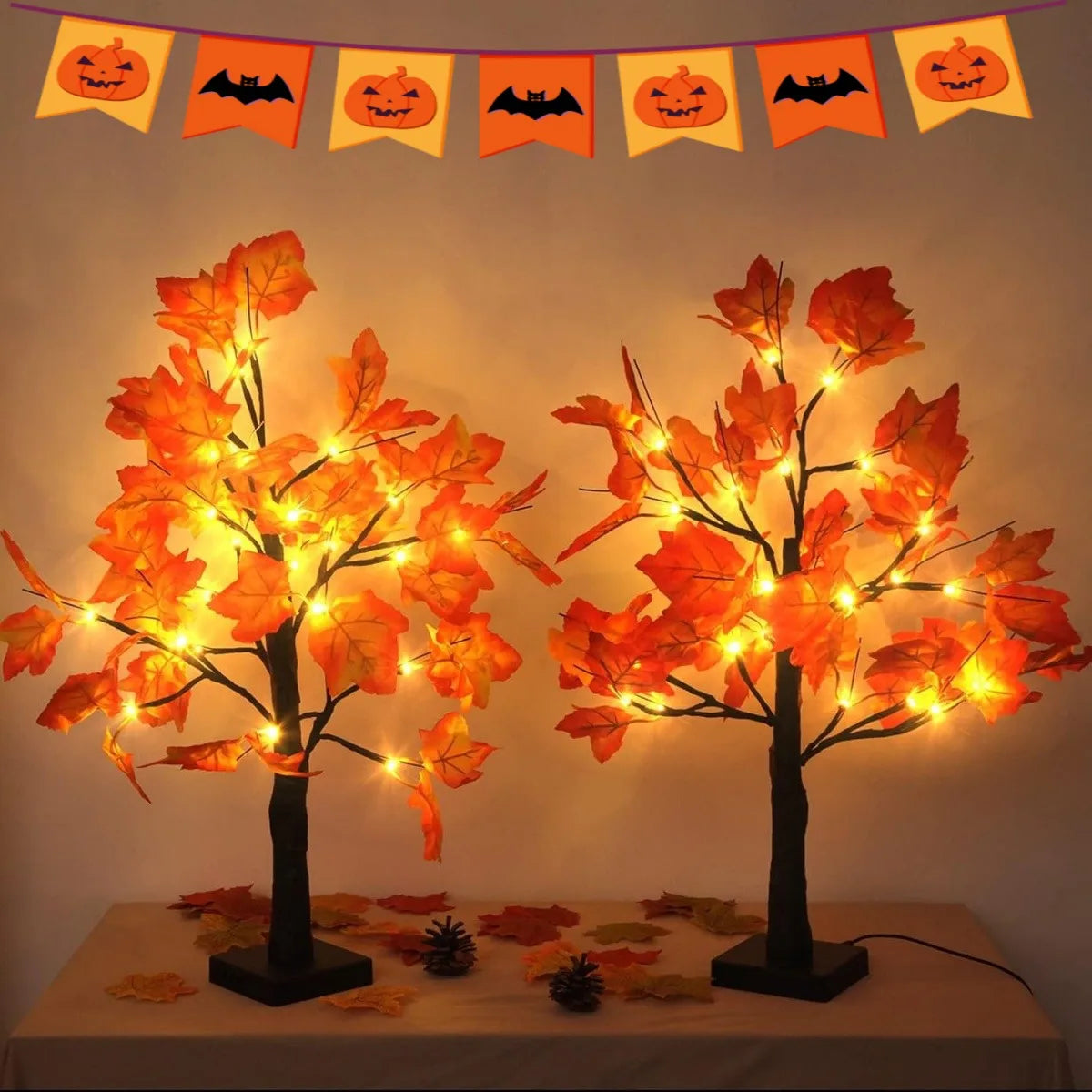 24 LED Black Birch Tree Lamp