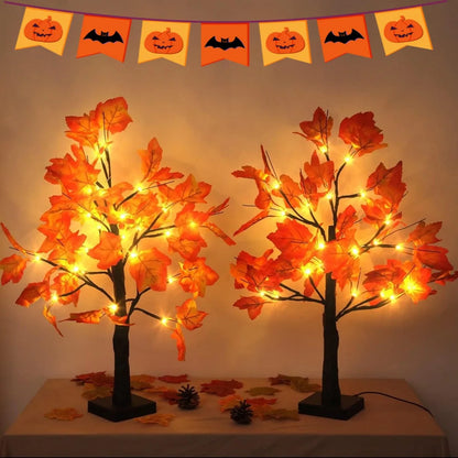 24 LED Black Birch Tree Lamp