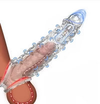Vibrating Crystal Sleeve Fit  All Men
