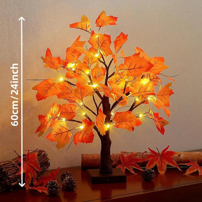 24 LED Black Birch Tree Lamp