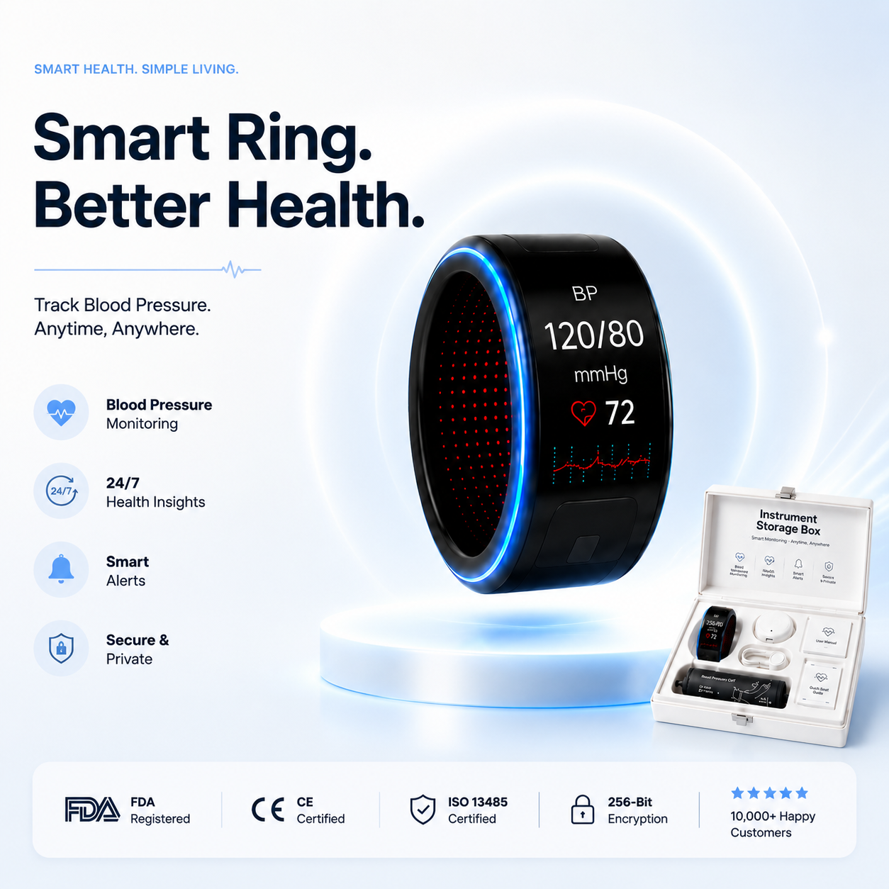🎉 80% OFF Launch Offer🔥G1 Non-Invasive Smart Ring
