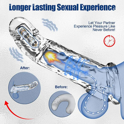 Vibrating Crystal Sleeve Fit  All Men