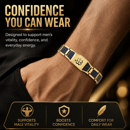 ✨🔥Men’s Strength & Vitality Bracelet💯🎂Upgrade Your Energy, Style, and Confidence