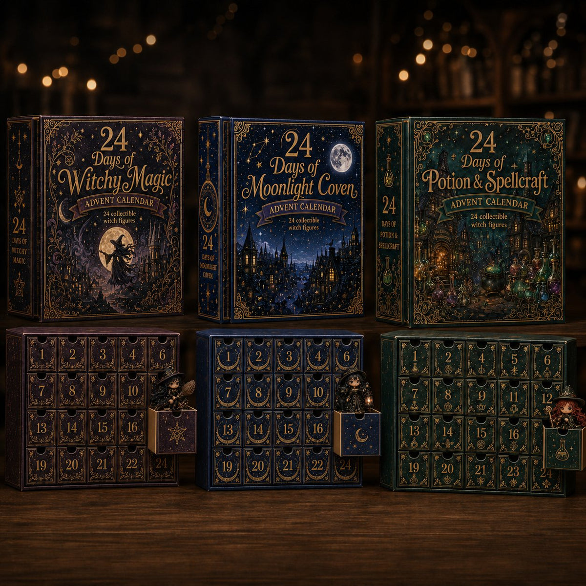 2026 Witch Advent Calendar - 24 Collectible Coven Figures