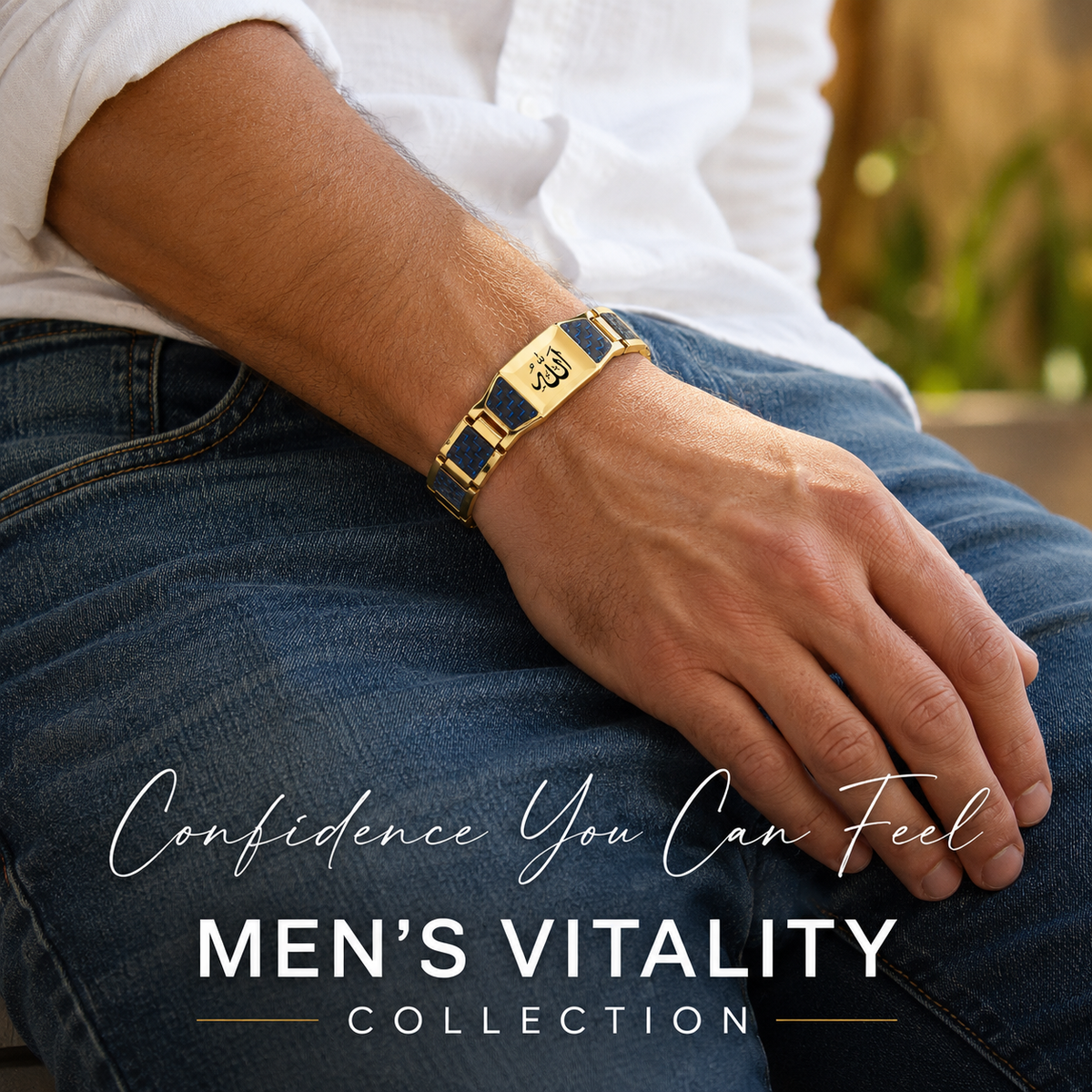 ✨🔥Men’s Strength & Vitality Bracelet💯🎂Upgrade Your Energy, Style, and Confidence