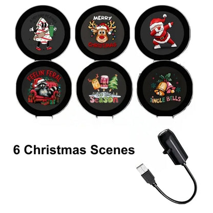 ✨Plug-&-Play HD Christmas Projector – 6 or 10 Festive Scenes