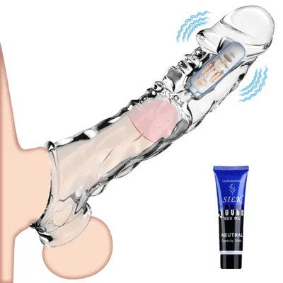 Vibrating Crystal Sleeve Fit  All Men